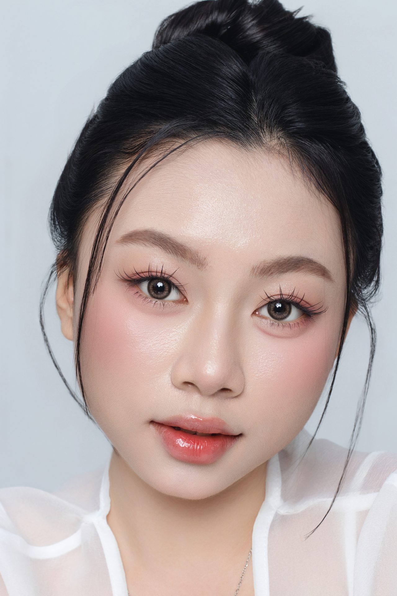 Kính áp tròng 1 ngày Clalen Iris Amber Moon | Lens cận có màu - Ảnh 2