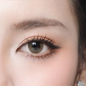 Kính áp tròng 1 ngày Clalen Iris Emerald Moon màu nâu olive