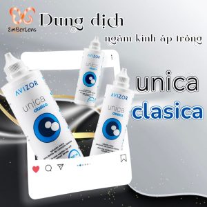 Dung dịch ngâm kính áp tròng Avizor Unica Clasica chai 120-350ml
