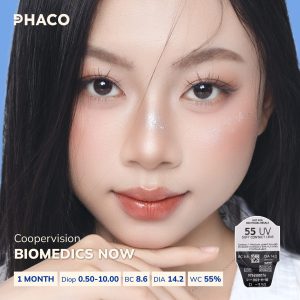 Kính áp tròng cận 1 tháng Biomedics Now